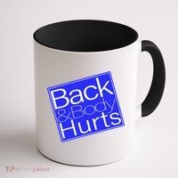 Back and Body Hurts Blue Logo Coffee Mug thumb 1
