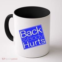 Back and Body Hurts Blue Logo Coffee Mug thumb 0