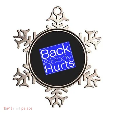 Back and Body Hurts Blue Logo Ornament