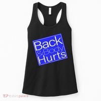 Back and Body Hurts Blue Logo Women's Tank Top thumb 0