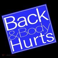 Back and Body Hurts Blue Logo Toddler Hoodie thumb 2