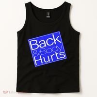 Back and Body Hurts Blue Logo Tank Top thumb 2
