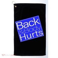 Back and Body Hurts Blue Logo Golf Towel thumb 0