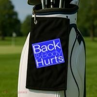 Back and Body Hurts Blue Logo Golf Towel thumb 2