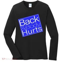 Back and Body Hurts Blue Logo Women's Long Sleeve Shirt thumb 0