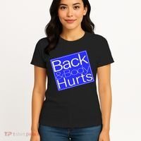Back and Body Hurts Blue Logo Women's T-Shirt thumb 4
