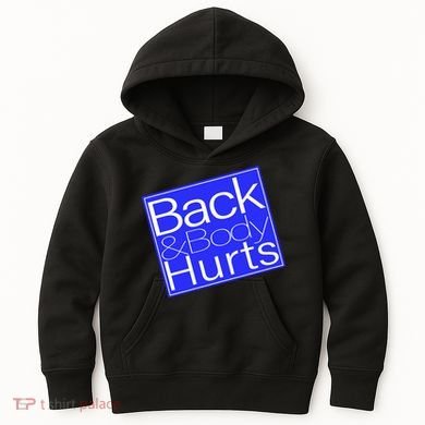 Back and Body Hurts Blue Logo Kids Hoodie