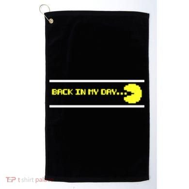 Back In My Day Retro Video Game Golf Towel