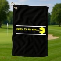 Back In My Day Retro Video Game Golf Towel thumb 1