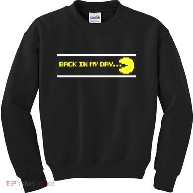 Back In My Day Retro Video Game Kids Sweatshirt