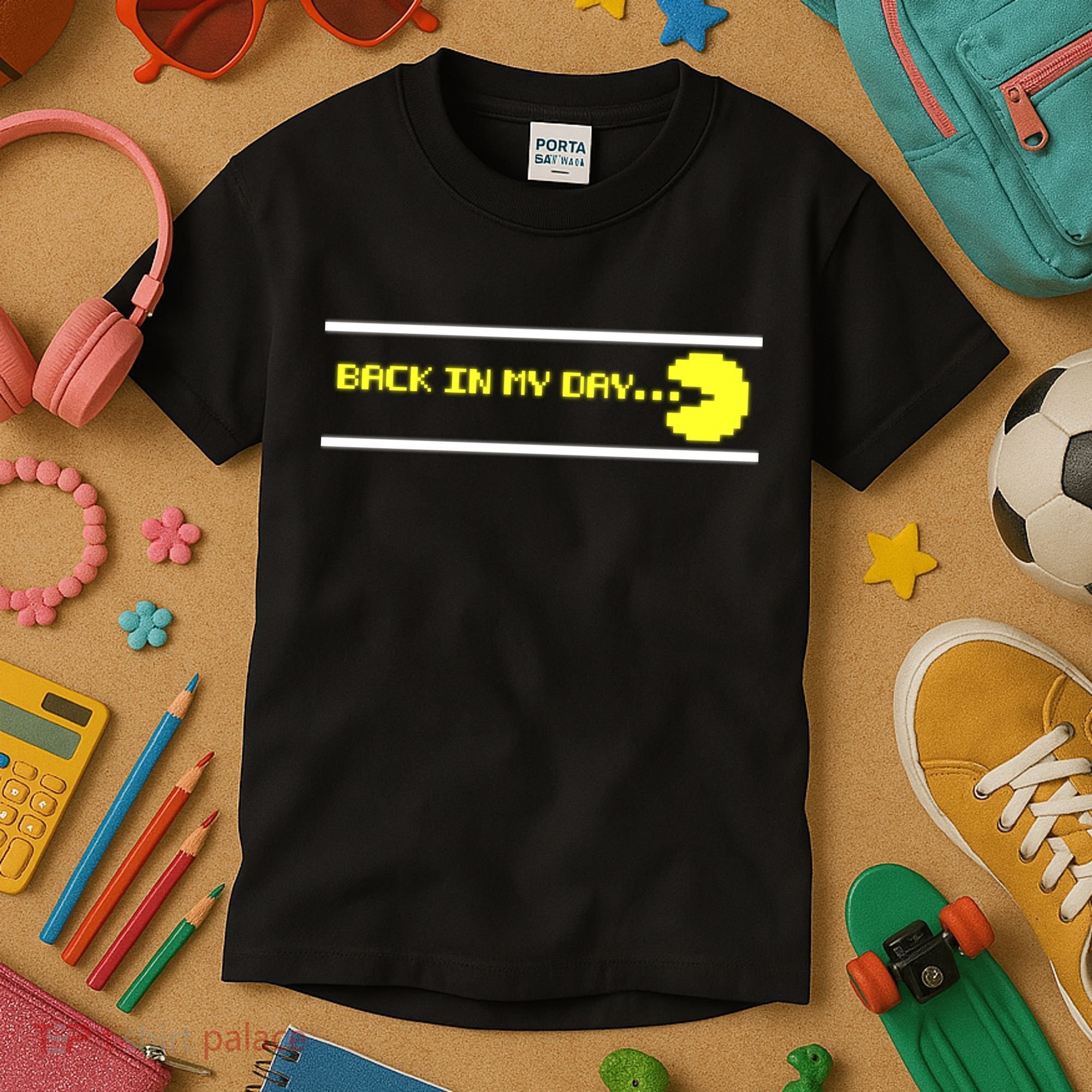 Back In My Day Retro Video Game Kids T-Shirt