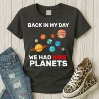 Back In My Day We Had Nine Planets Women's T-Shirt thumb 3