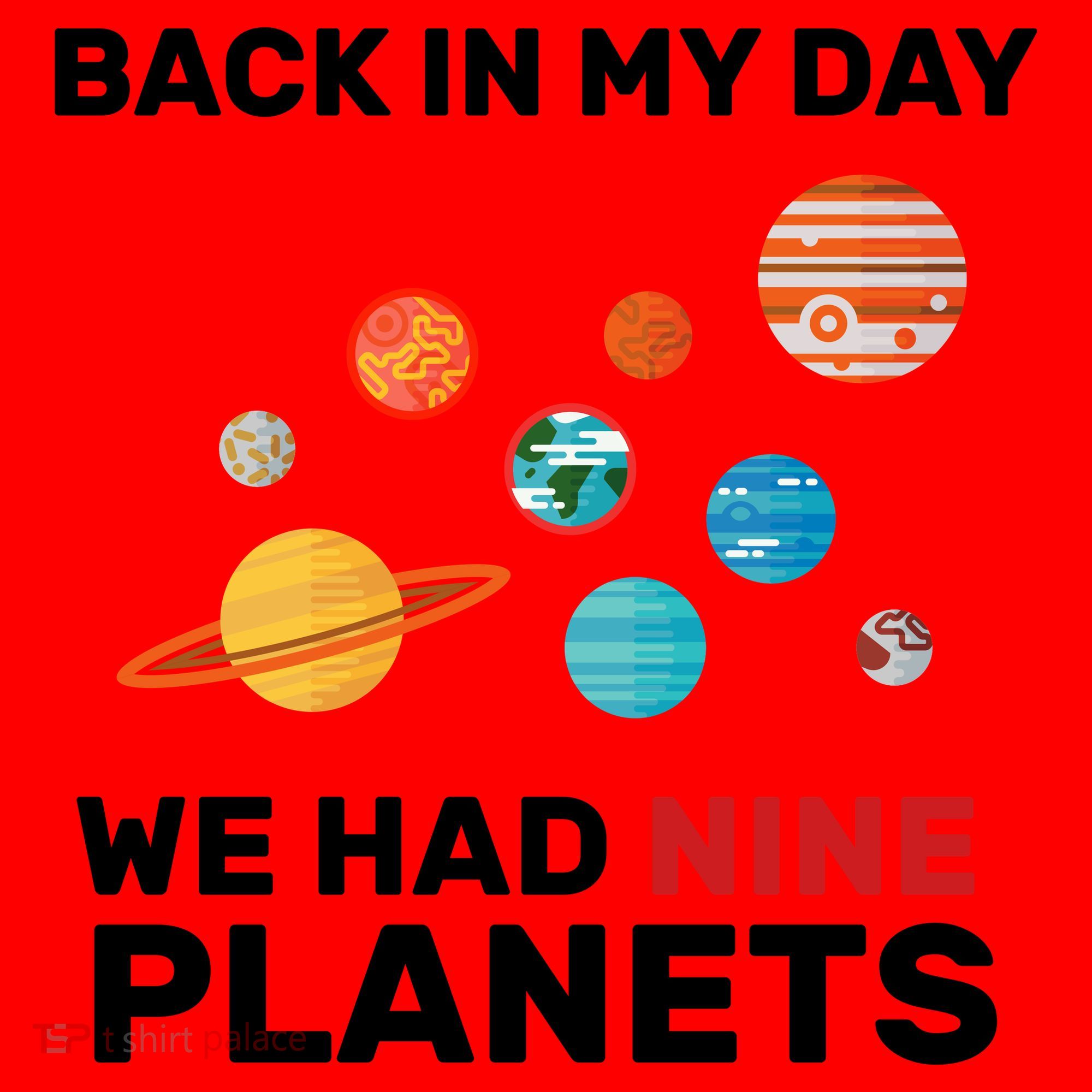 Back In My Day We Had Nine Planets Santa Hat