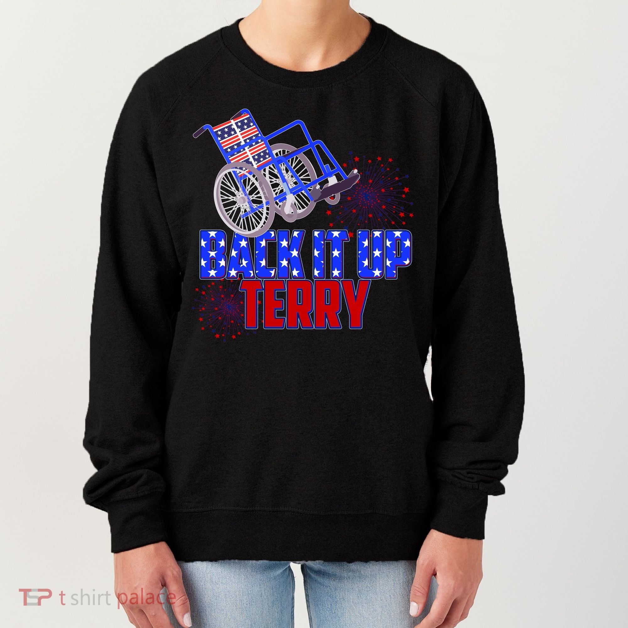 Back It Up Terry Fourth of July Fireworks Women's Sweatshirt