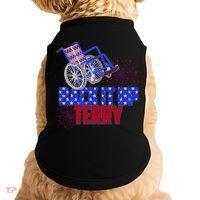 Back It Up Terry Fourth of July Fireworks Doggie Tank thumb 0