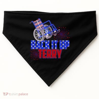 Back It Up Terry Fourth of July Fireworks USA-Made Doggie Bandana