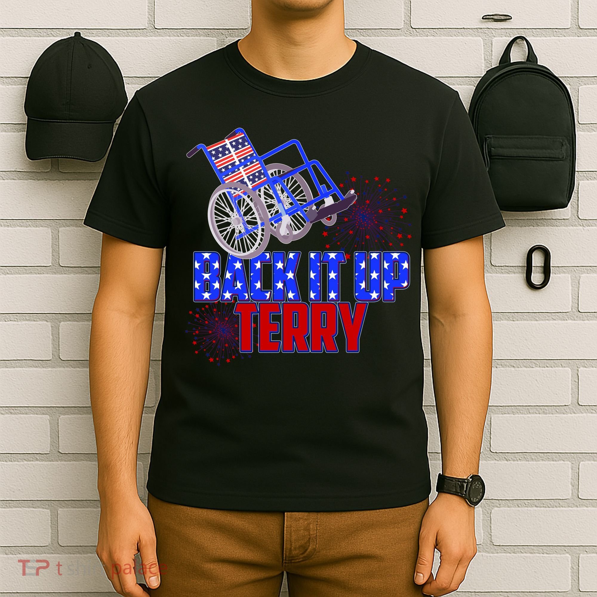 Back It Up Terry Fourth of July Fireworks T-Shirt