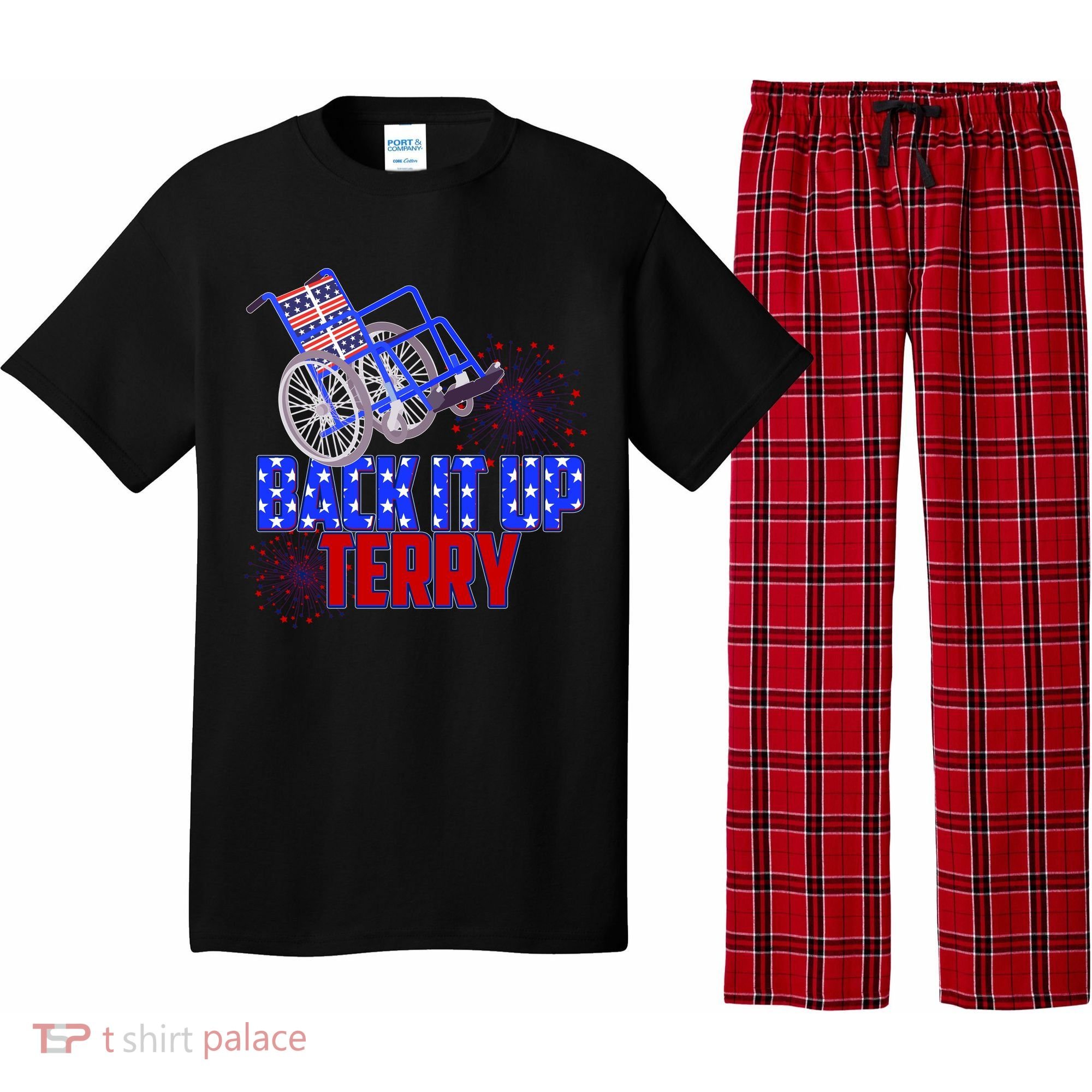 Back It Up Terry Fourth of July Fireworks Pajama Set