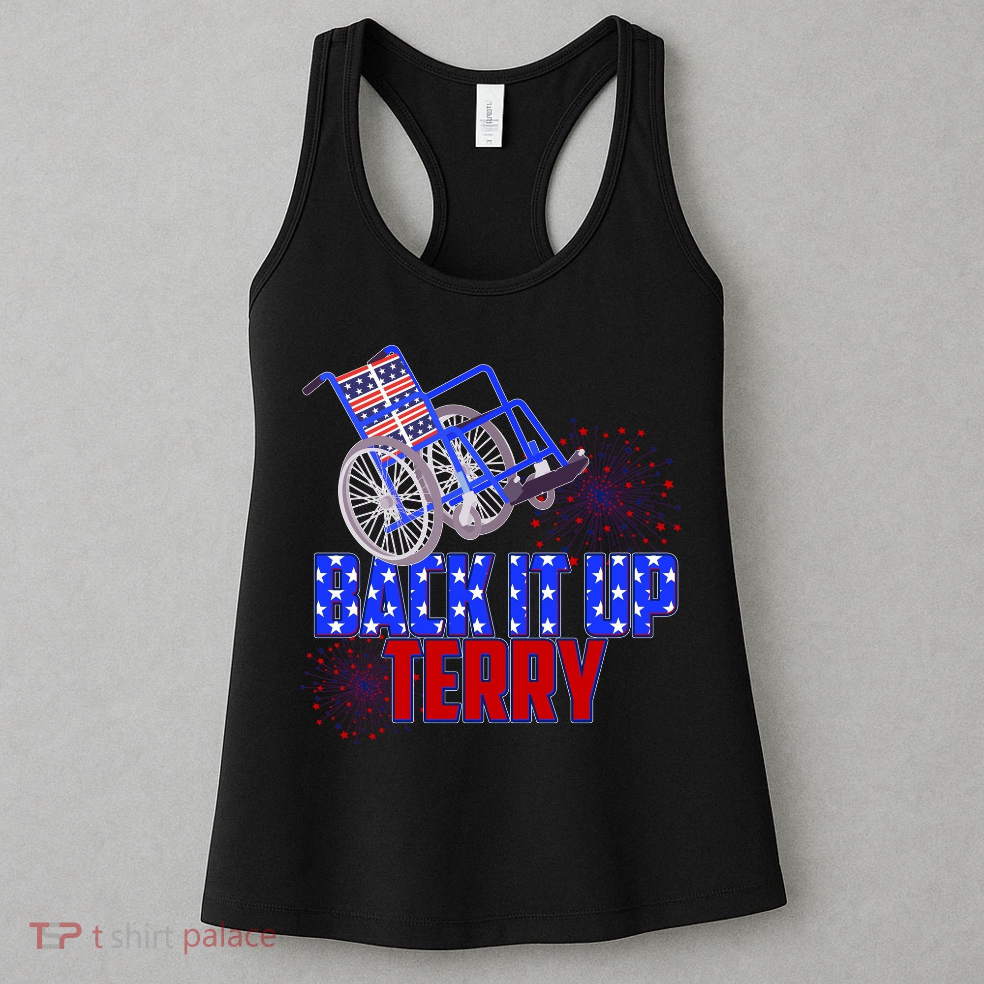 Back It Up Terry Fourth of July Fireworks Women's Tank Top