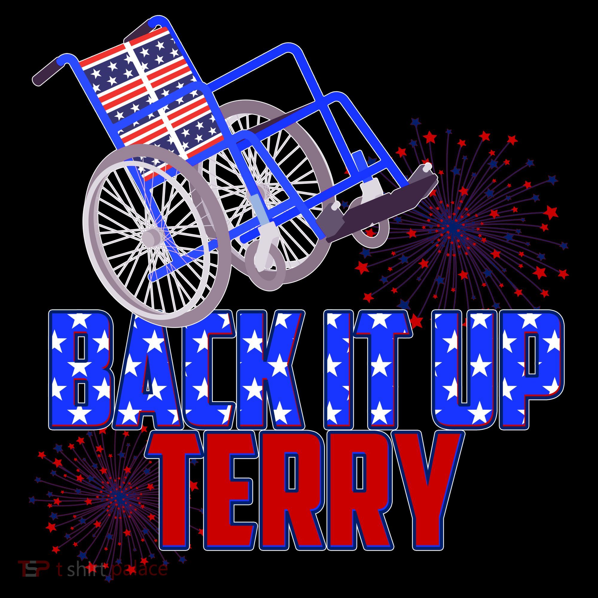 Back It Up Terry Fourth of July Fireworks Women's Tank Top