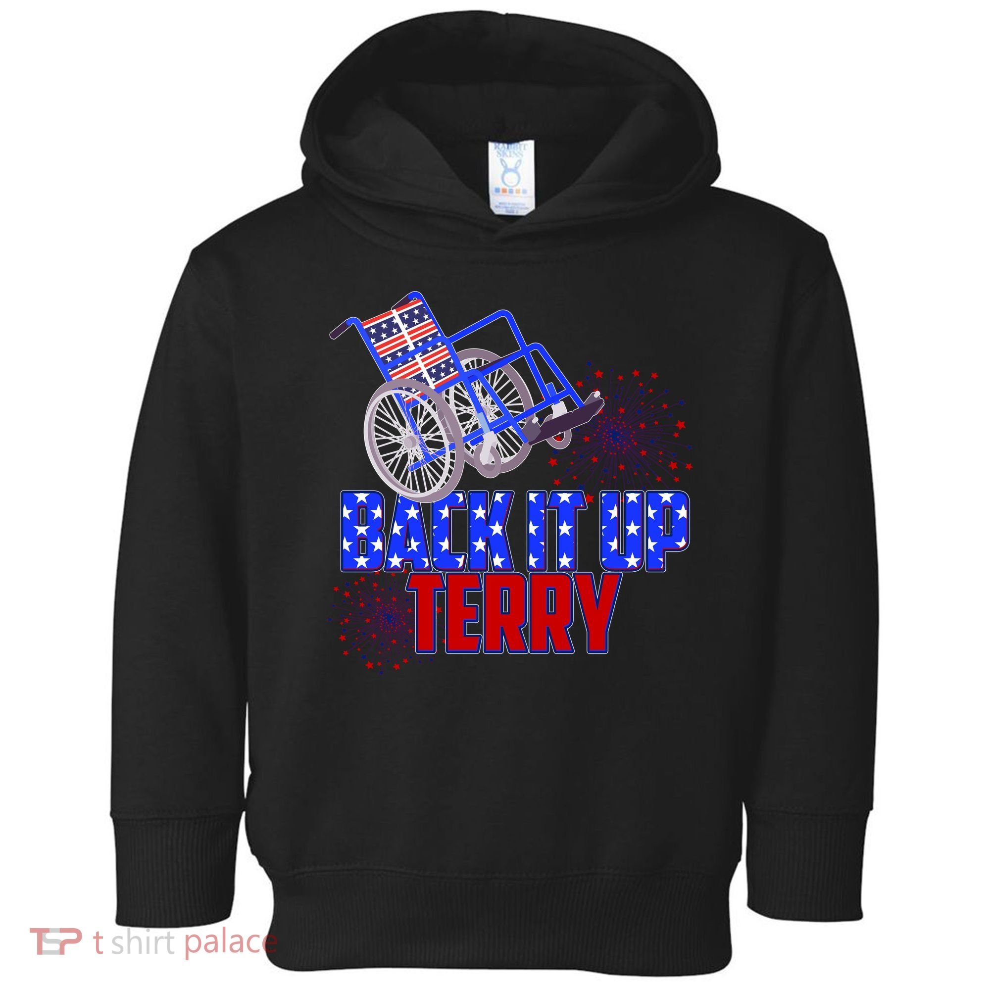 Back It Up Terry Fourth of July Fireworks Toddler Hoodie