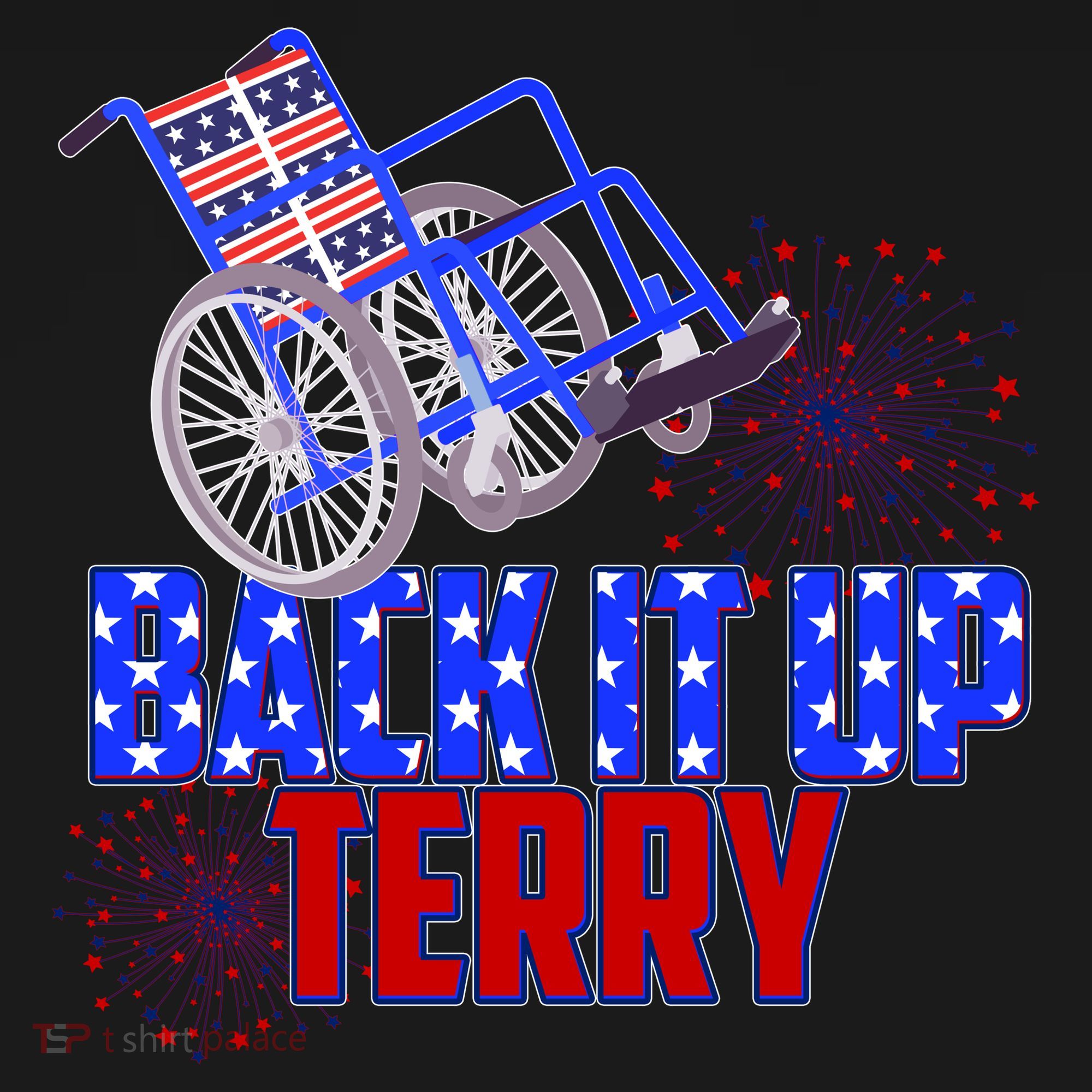 Back It Up Terry Fourth of July Fireworks Toddler Hoodie