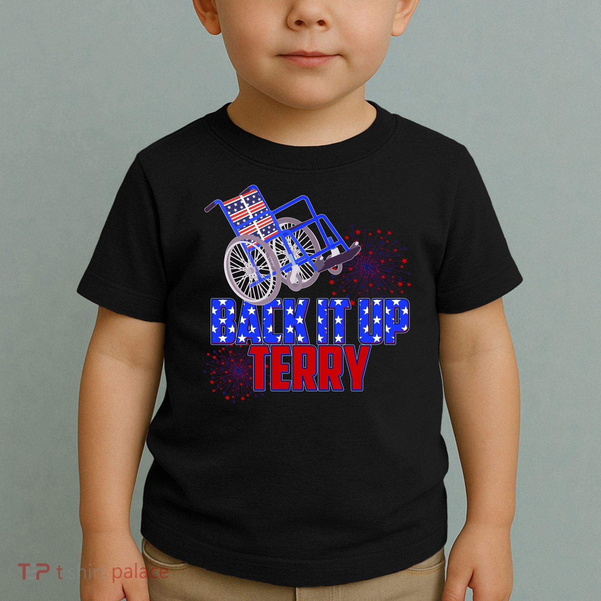 Back It Up Terry Fourth of July Fireworks Toddler T-Shirt