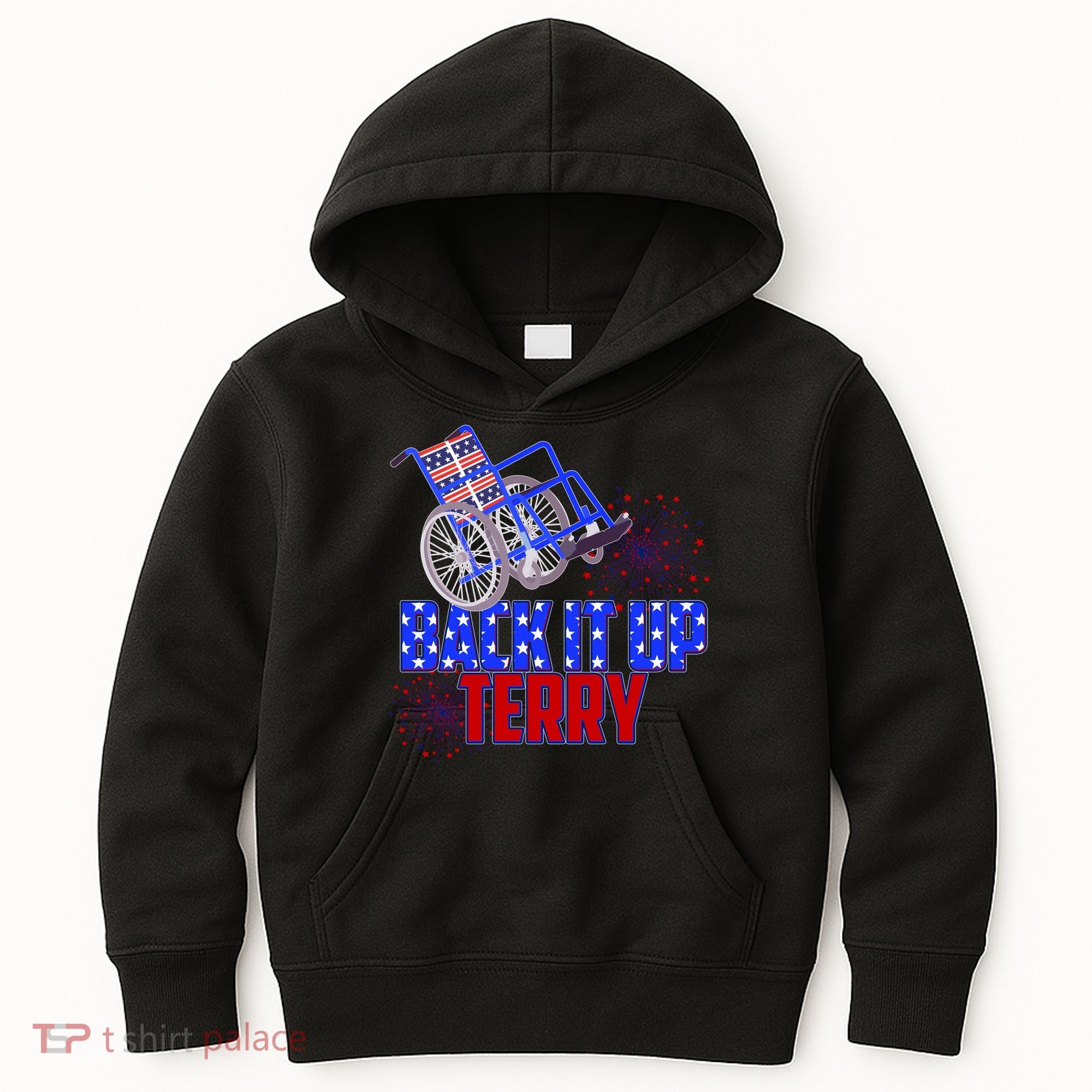 Back It Up Terry Fourth of July Fireworks Kids Hoodie