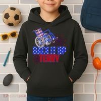 Back It Up Terry Fourth of July Fireworks Kids Hoodie thumb 2