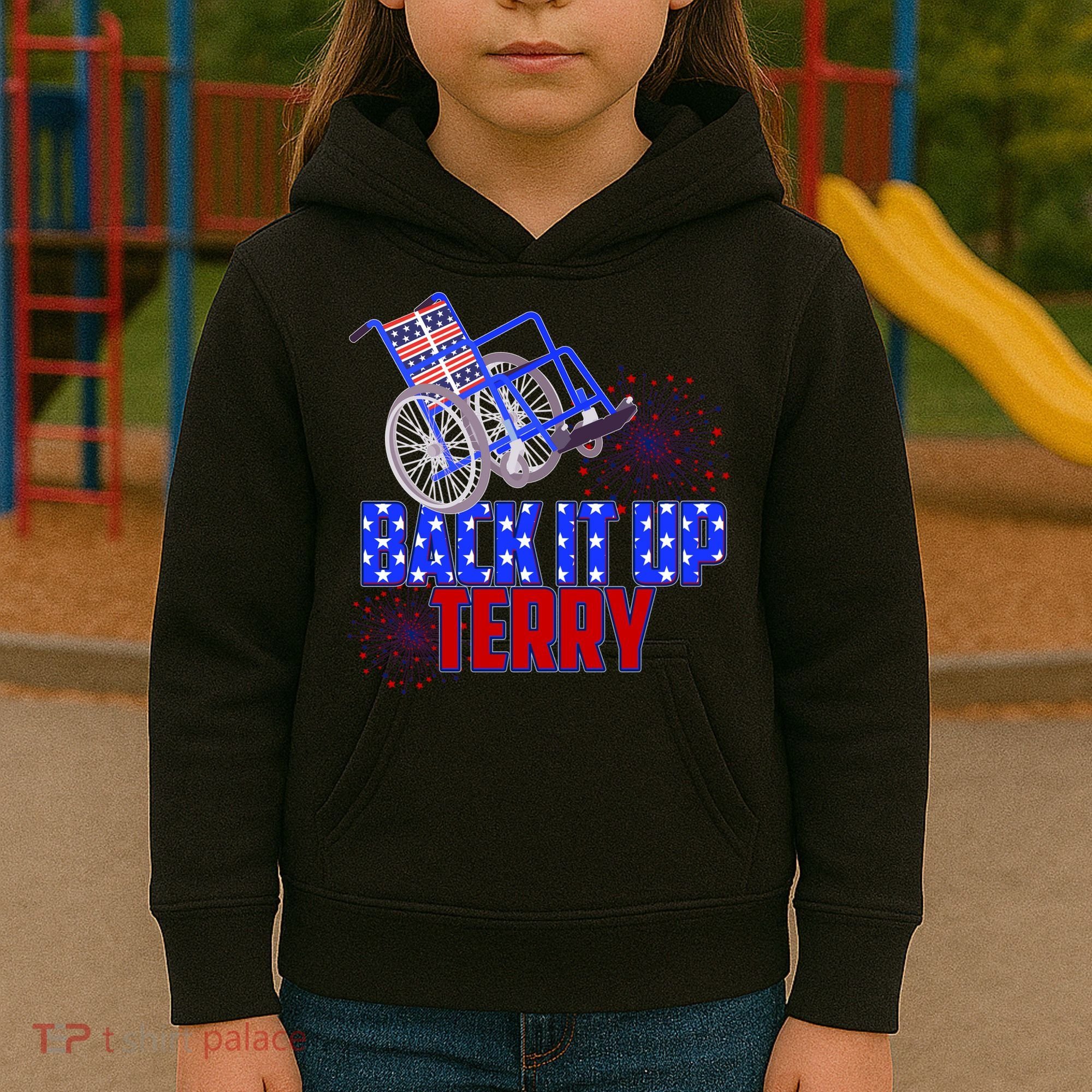 Back It Up Terry Fourth of July Fireworks Kids Hoodie