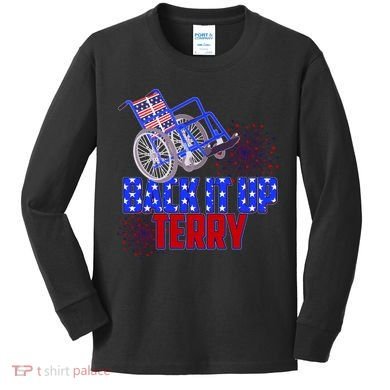 Back It Up Terry Fourth of July Fireworks Kids Long Sleeve Shirt