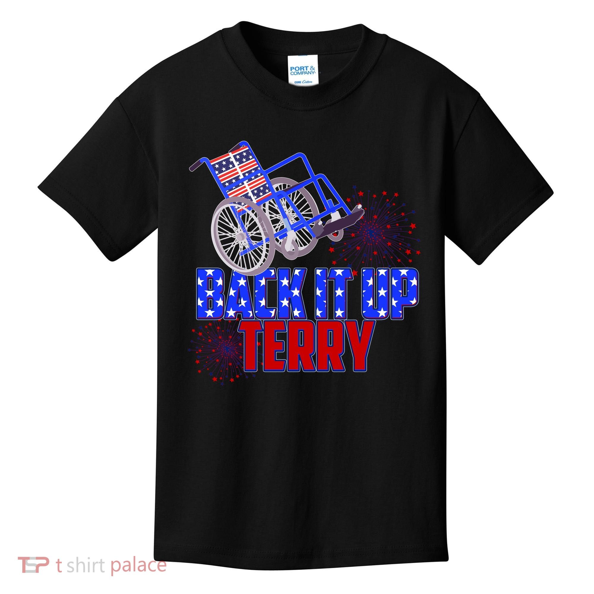 Back It Up Terry Fourth of July Fireworks Kids T-Shirt