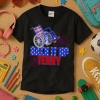 Back It Up Terry Fourth of July Fireworks Kids T-Shirt thumb 3