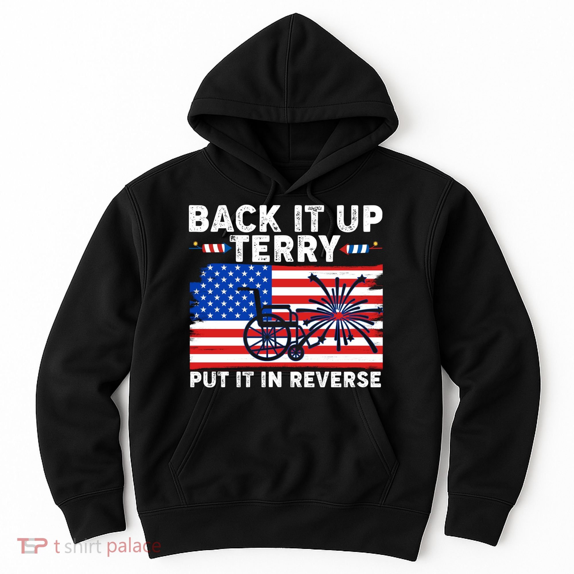 Back It Up Terry Put It In Reverse Funny Fireworks Hoodie
