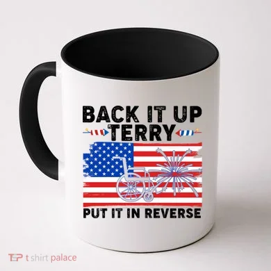 Back It Up Terry Put It In Reverse Funny Fireworks Coffee Mug