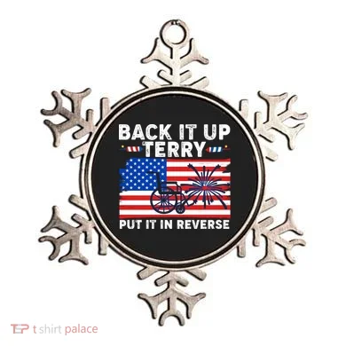 Back It Up Terry Put It In Reverse Funny Fireworks Ornament