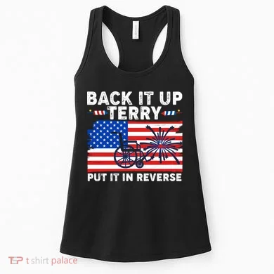 Back It Up Terry Put It In Reverse Funny Fireworks Women's Tank Top