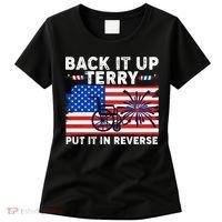 Back It Up Terry Put It In Reverse Funny Fireworks Women's T-Shirt thumb 0