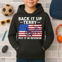 Back It Up Terry Put It In Reverse Funny Fireworks Kids Hoodie thumb 2
