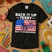 Back It Up Terry Put It In Reverse Funny Fireworks Kids T-Shirt thumb 3