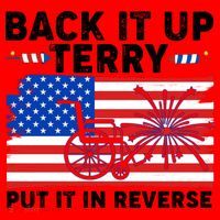 Back It Up Terry Put It In Reverse Funny Fireworks Santa Hat thumb 1