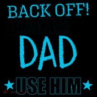 Back Off I Have a Crazy Dad Blue Imprint Coffee Mug thumb 5