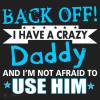 Back Off I Have A Crazy Daddy For Boys Golf Towel thumb 3