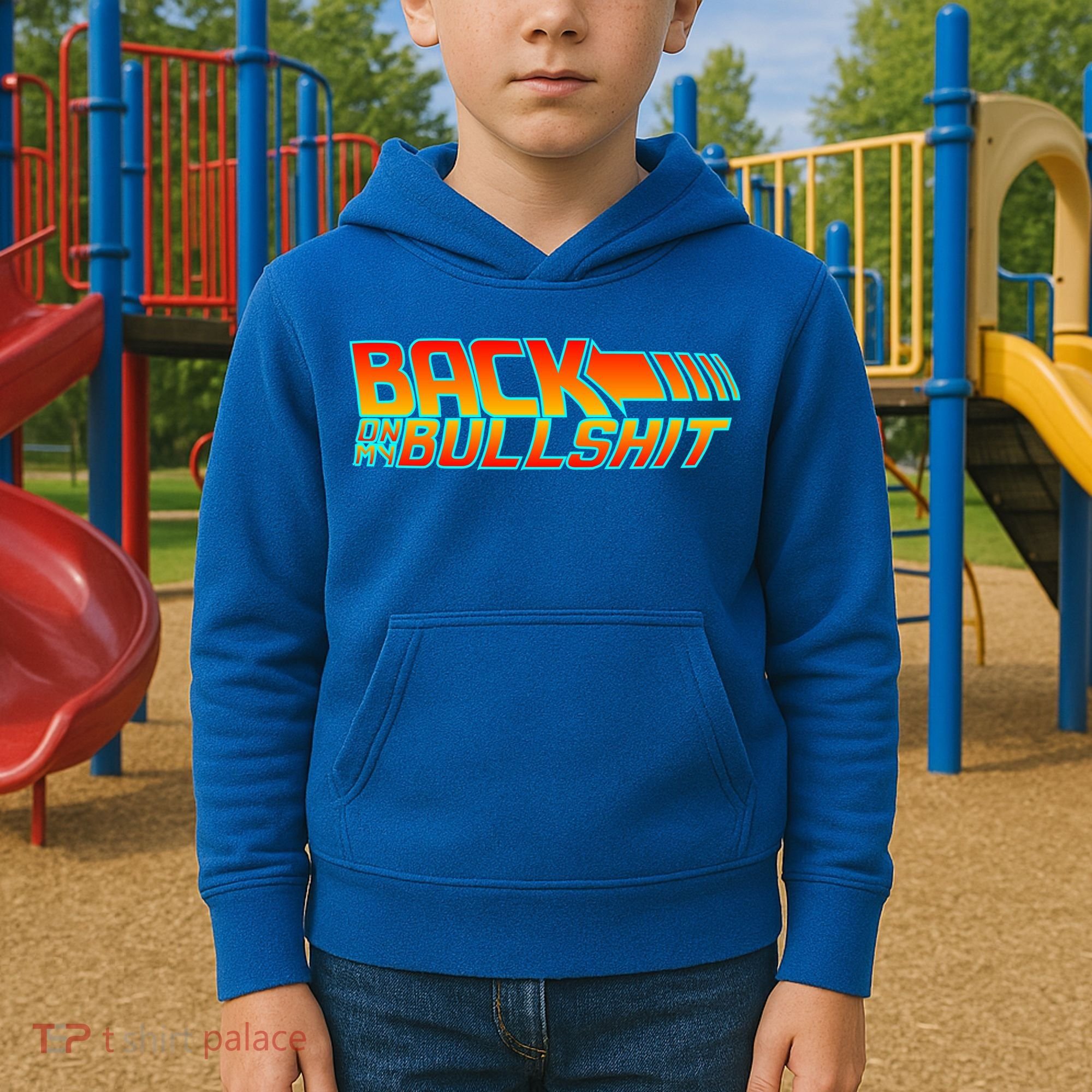 Back On My Bullshit Kids Hoodie
