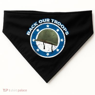 Back Our Troops USA-Made Doggie Bandana