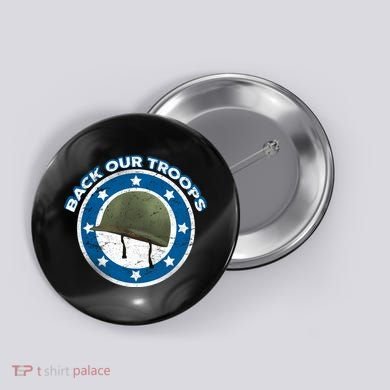 Back Our Troops Button