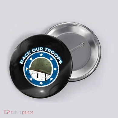 Back Our Troops Button