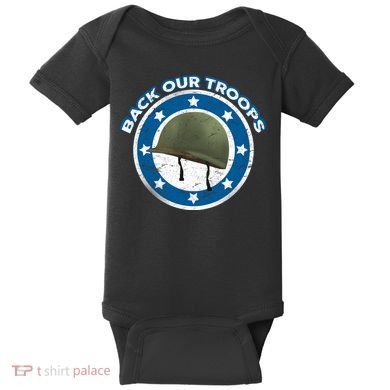 Back Our Troops Baby Bodysuit