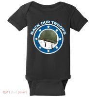 Back Our Troops Baby Bodysuit thumb 0
