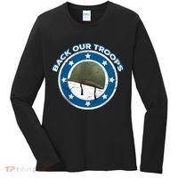 Back Our Troops Women's Long Sleeve Shirt thumb 0